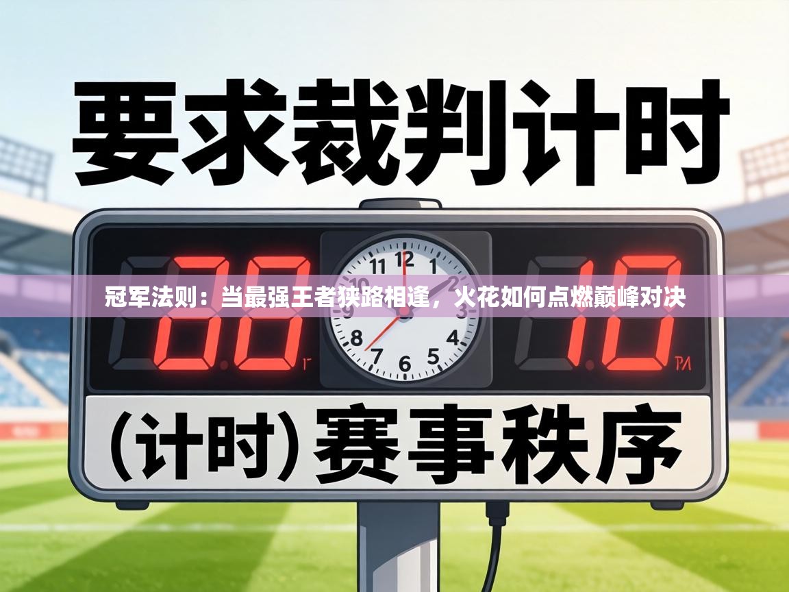 冠军法则：当最强王者狭路相逢，火花如何点燃巅峰对决  第1张